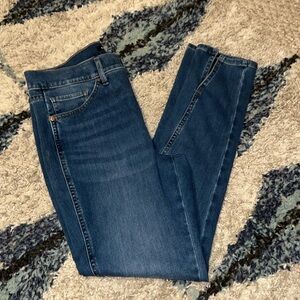 NWOT - EXPRESS - split hem skinny jeans - 8R